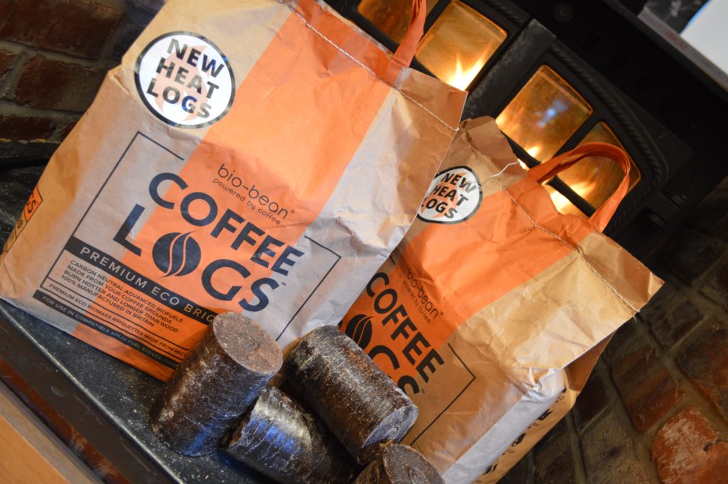Coffee Logs Carbon Extra Hot Clean Solid Fuel made from Recycled Coffee 